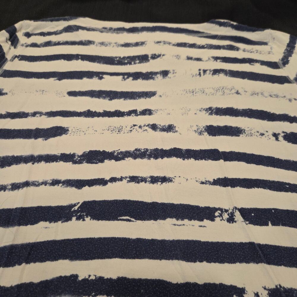 FDJ French Dressing Jeans Nautical Striped Knit Top White Blue Womens Size XL - Picture 12 of 12